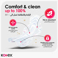 Kotex Ultra Thin Night Feminine Pads With Wings 7 Pieces