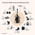 Stokke YOYO3 Stroller Black Frame with Taupe 6+ Color Pack, Compact Travel Stroller