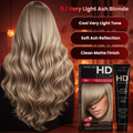 Farcom HD Hair Color Cream Very Light Ash Blonde 9.1 Keratin Amino Acids