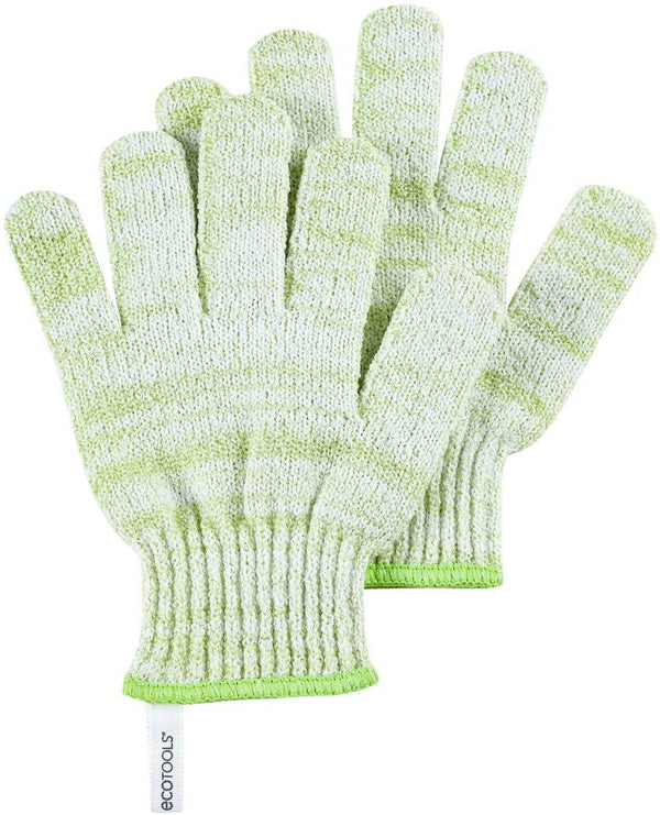 EcoTools Exfoliating Bath & Shower Gloves Loofah-Like Texture 2 Pieces