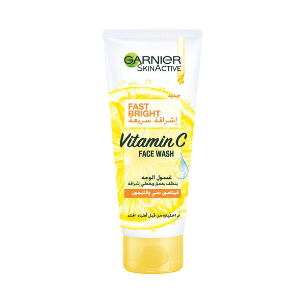 Garnier Skin Active Fast Bright Vitamin C Face Wash Foaming Cleanser Lemon Essence 100 ml