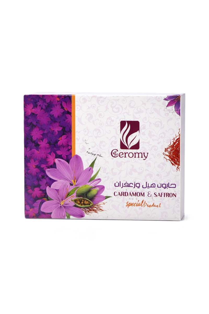 Ceromy Cardamom and Saffron Soap Bar Fragranced Moisturizing 100 g
