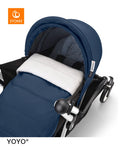 Stokke YOYO3 Newborn 0+ Compact Travel Stroller, Black Frame, Blue, Birth to 4 Years