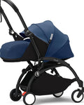 Stokke YOYO3 Newborn 0+ Compact Travel Stroller, Black Frame, Blue, Birth to 4 Years