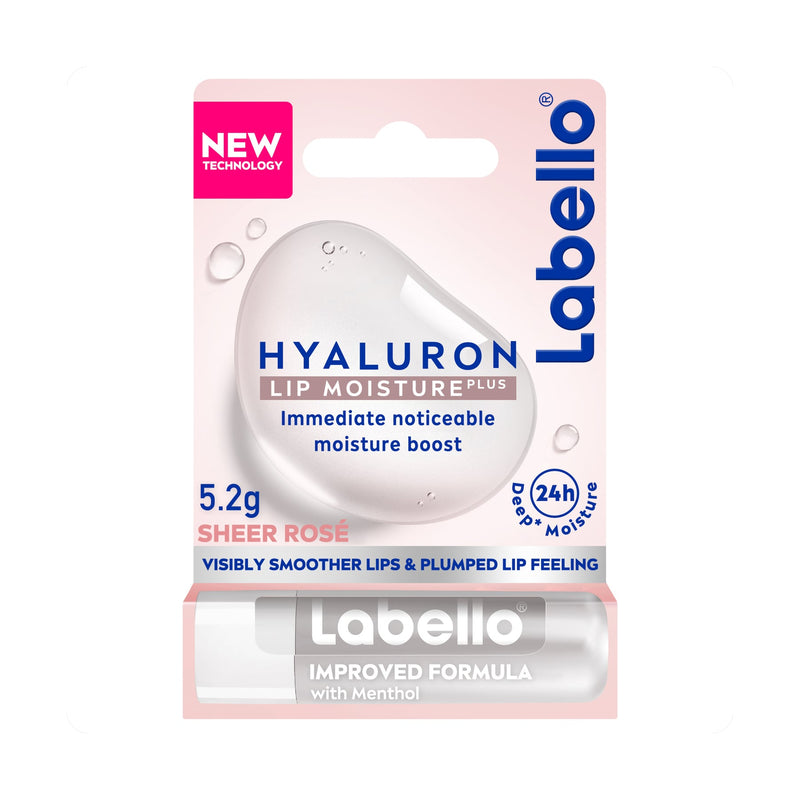 Labello Hyaluron Lip Moisture Plus Rose Lip Balm with Hyaluronic Acid