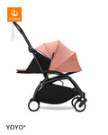 Stokke YOYO3 Newborn 0+ Compact Travel Stroller, Black Frame, Ginger