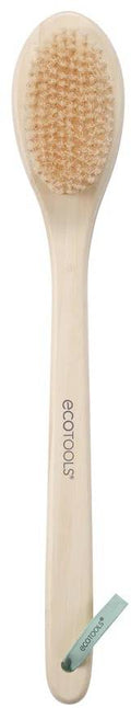 EcoTools Bristle Bath Brush Bamboo Handle Soft Synthetic Bristles 1 Count
