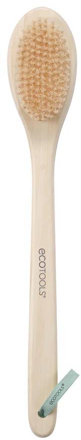EcoTools Bristle Bath Brush Bamboo Handle Soft Synthetic Bristles 1 Count