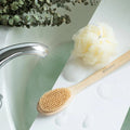 EcoTools Bristle Bath Brush Bamboo Handle Soft Synthetic Bristles 1 Count