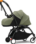Stokke YOYO3 Newborn 0+ Compact Travel Stroller, Black Frame, Olive