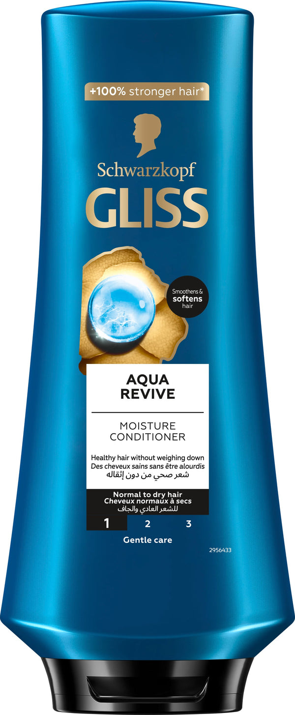 Gliss Aqua Revive Conditioner Liquid Almond Oil Dry Hair 360ml