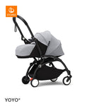 Stokke YOYO3 Newborn Stroller 0+ Black Frame, Stone, Newborn Pack and 6+ Seat