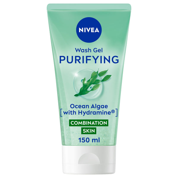 NIVEA Purifying Face Wash for Combination Skin with Ocean Algae and Hydra IQ
