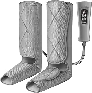 Renpho Leg Compression Massager, Air Compression, 5 Modes, 4 Intensities, Adjustable Wraps