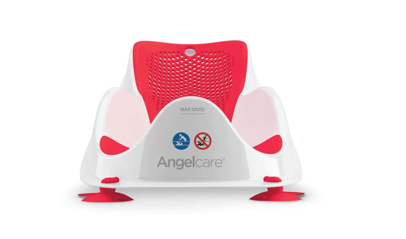 Angelcare Soft Touch Mini Bath Support Coral Red From Birth to 6 Months