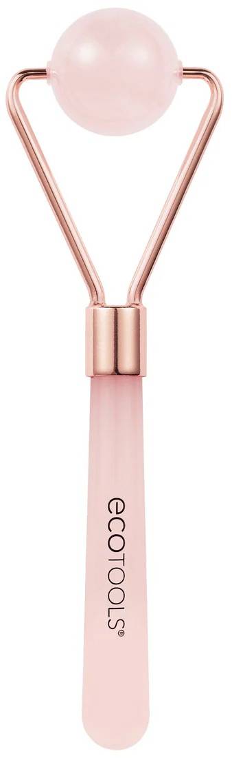 EcoTools Rose Quartz Contour Roller Facial Massage Tool, 1 Count