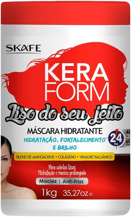 SKAFE Kera Form Moisturising and Smoothing Hair Mask for Straightened Hair, 1 kg