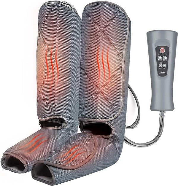 Renpho Leg Compression Massager with Heat, 5 Modes, 3 Intensities