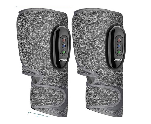 Renpho Leg Calf Ankle Massager Wraps, 3 Modes, 3 Intensities, Rechargeable, 2 Pieces