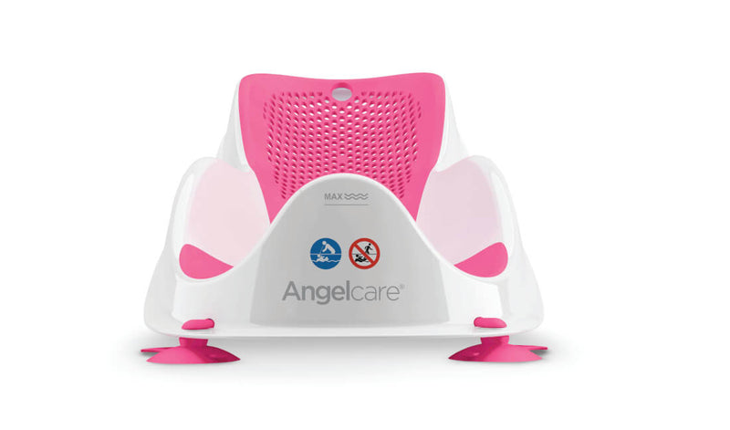 Angelcare Soft Touch Mini Bath Support Ergonomic Baby Bath Seat Pink