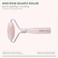 EcoTools Mini Rose Quartz Facial Roller Dual-Ended Skincare Tool, 1 Count
