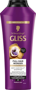 Gliss Full Hair Wonder Volumizing Shampoo with Almond Oil and Keratin, 400ml