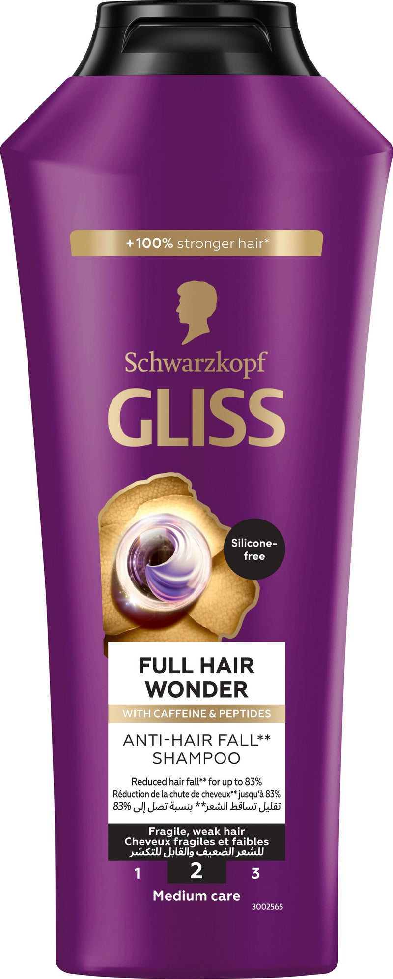 Gliss Full Hair Wonder Volumizing Shampoo with Almond Oil and Keratin, 400ml