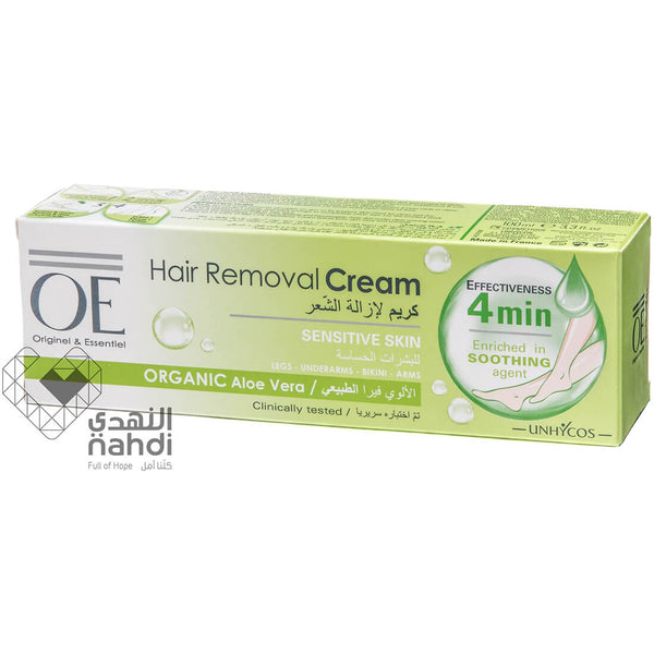OE Hair Removal Cream for Sensitive Skin with Aloe Vera, 100 ml