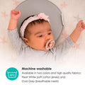 Bbluv Pilo Ergonomic Baby Headrest Pillow Breathable Mesh Cool Grey