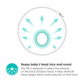 Bbluv Pilo Ergonomic Baby Headrest Pillow Breathable Mesh Cool Grey