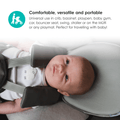 Bbluv Pilo Ergonomic Baby Headrest Pillow Breathable Mesh Cool Grey