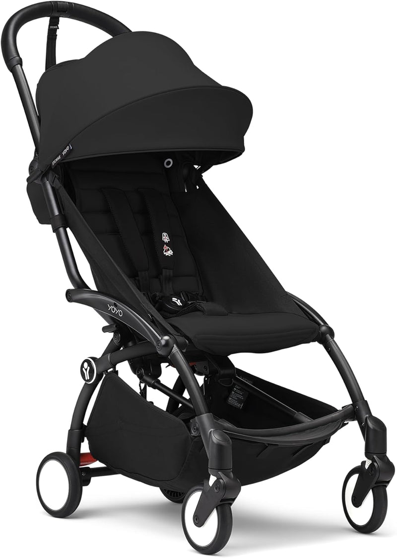 Stokke YOYO3 6+ Months Stroller Frame and Color Pack, Black, Up to 15 kg