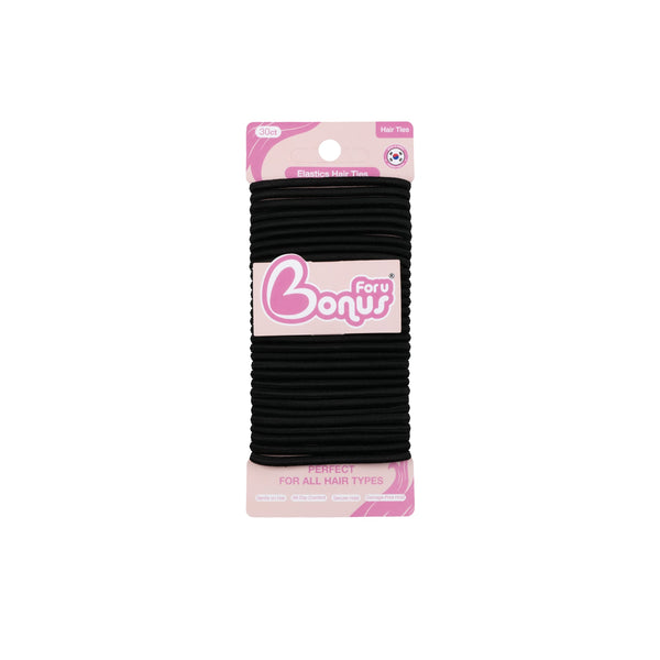 Bonus Elastics Hair Ties 30 Count