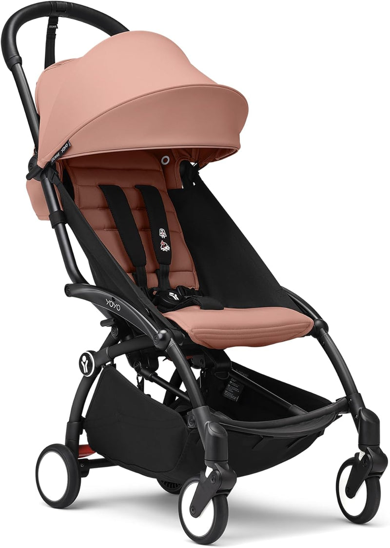 Stokke YOYO3 6+ Months Stroller Black Frame Ginger Color Pack