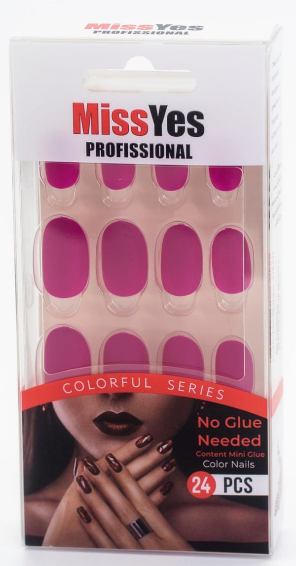 Miss Yes Artificial Nails Sh83 Natural-Look Design