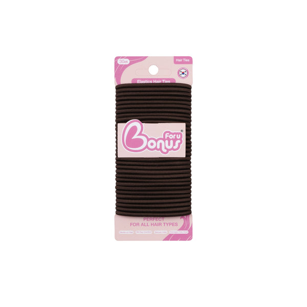 Bonus Elastics Hair Ties 30 Count HT-002