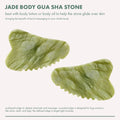 EcoTools Body Gua Sha Stone Jade Massage Tool, Scalloped and Rounded Edges, 1 Count