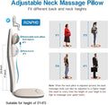 Renpho Shiatsu Neck and Back Massager Seat with Heat, Vibration and Kneading, White