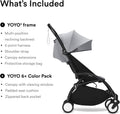 Stokke YOYO3 6+ Stroller Frame and Color Pack, Black Frame, Stone, 6 Months+