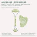 EcoTools Jade Facial Roller and Gua Sha Stone Duo, 2 Piece