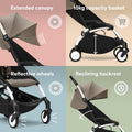 Stokke YOYO3 Stroller with 6+ Color Pack, White Frame, Taupe