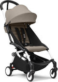 Stokke YOYO3 Stroller with 6+ Color Pack, White Frame, Taupe