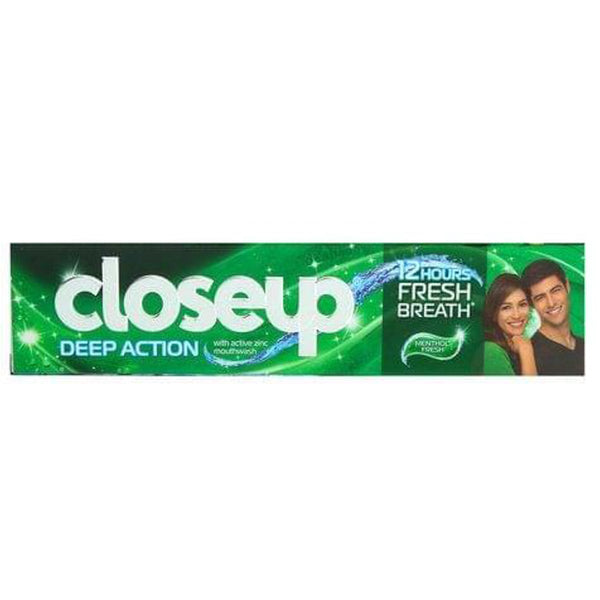 Close Up Menthol Fresh Toothpaste Antibacterial Gel Formula