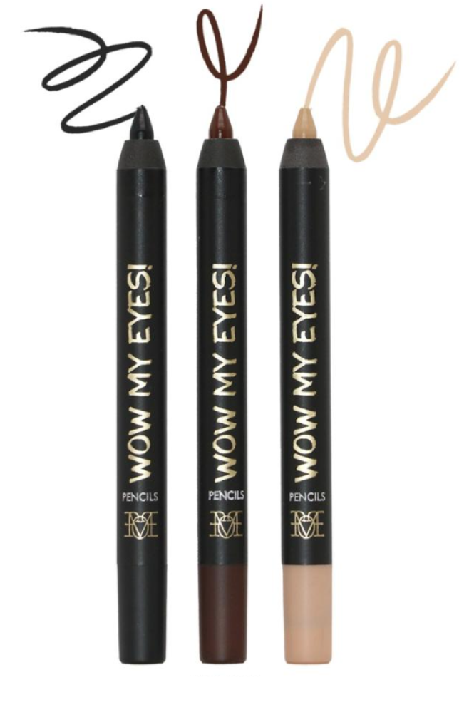 Makeover22 Make Wow My Eyes Eye Pencil Set M3801, Long-Lasting Multicolor Eyeliner