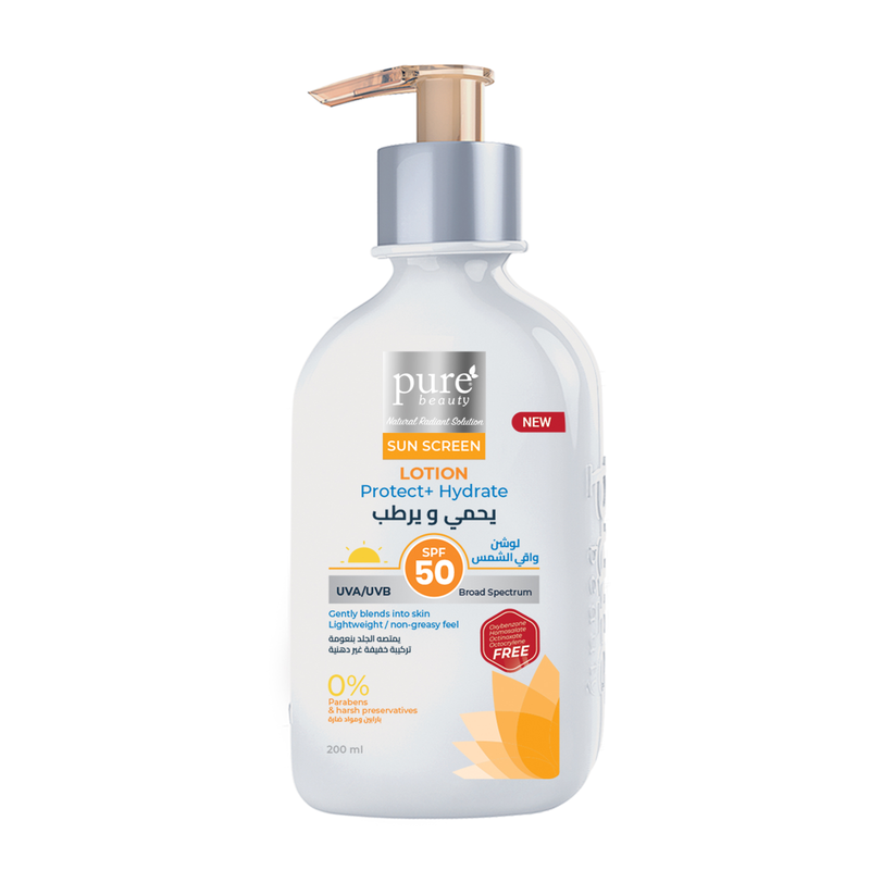 Pure Beauty Sunscreen Lotion SPF50 Lightweight Water Resistant 200ml