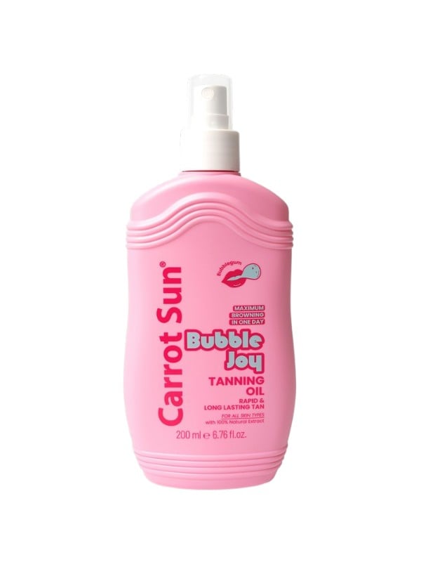 Carrot Sun Bubble Joy Tanning Oil Spray Bubble Gum Scent 200 ml