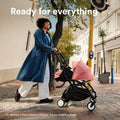 Stokke YOYO3 Newborn Pack 0+ Stroller, White Frame, Blue, Flat-Fold Travel Design