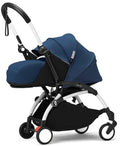 Stokke YOYO3 Newborn Pack 0+ Stroller, White Frame, Blue, Flat-Fold Travel Design
