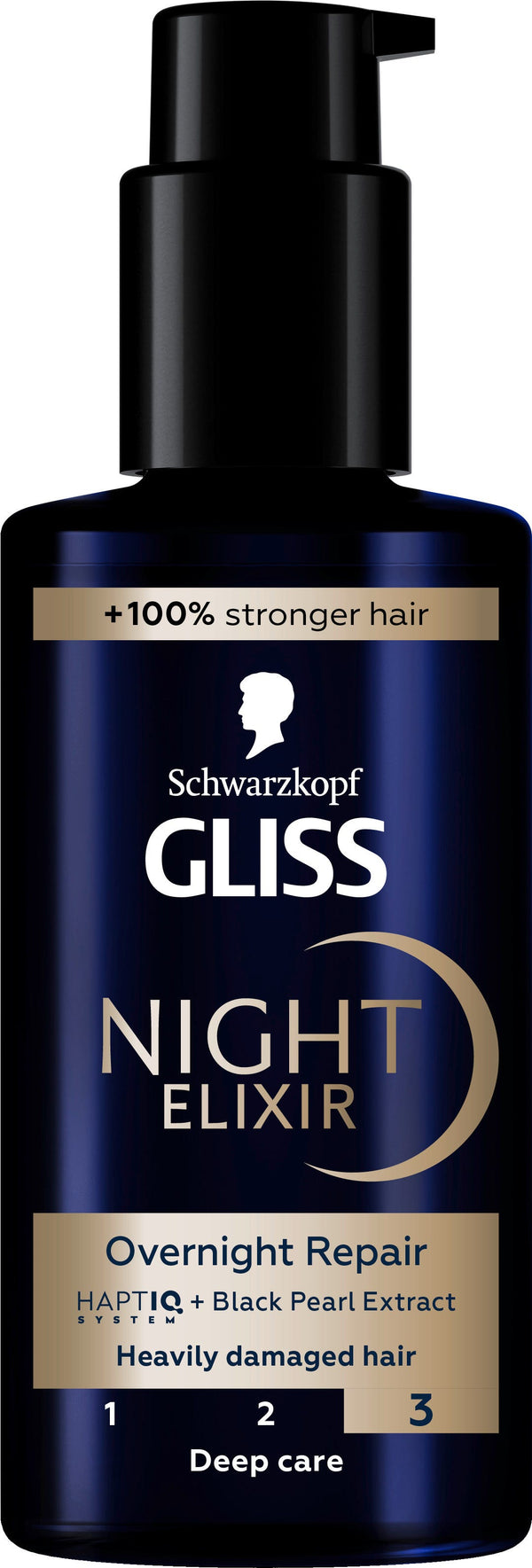 Schwarzkopf Gliss Night Elixir Overnight Hair Serum HaptIQ Pearl Extract 100ml