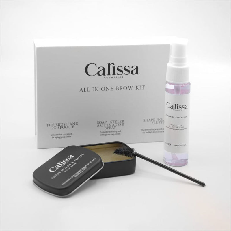 Carissa All In One Brow Kit Soap, Moisturizing Strong Hold, Natural Finish